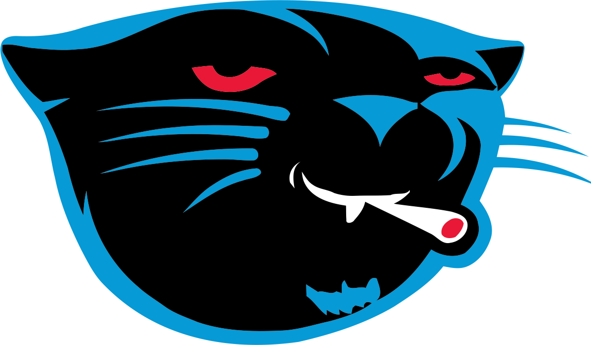 Carolina Panthers Smoking Weed Logo fabric transfer
